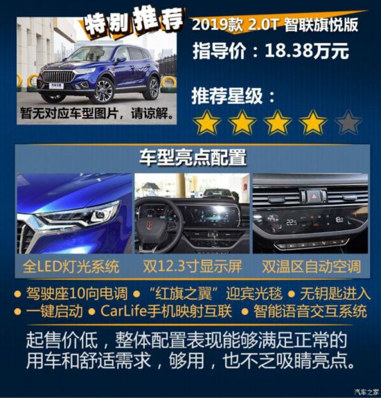 一汽紅旗 紅旗HS5 2019款 2.0T 智聯(lián)旗領(lǐng)四驅(qū)版