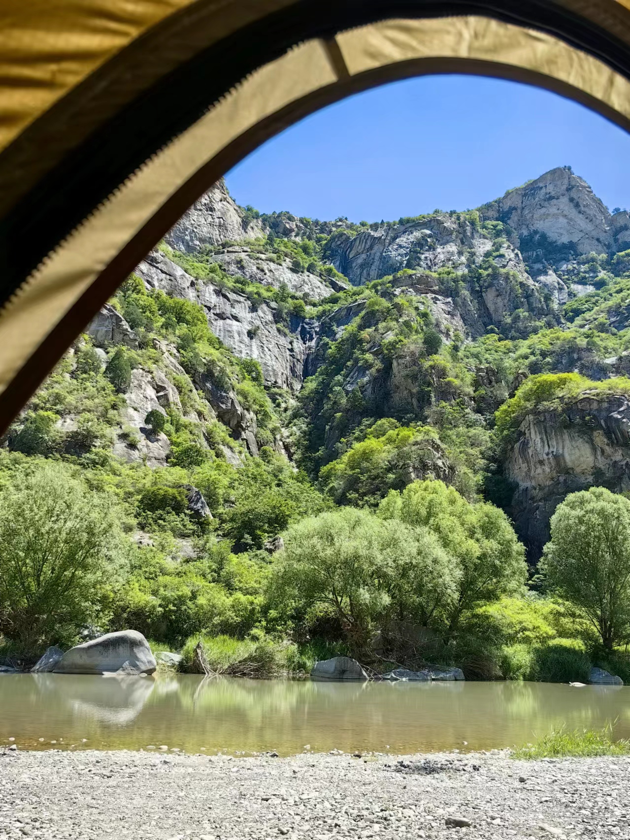 北京懷柔白河灣。受訪者供圖